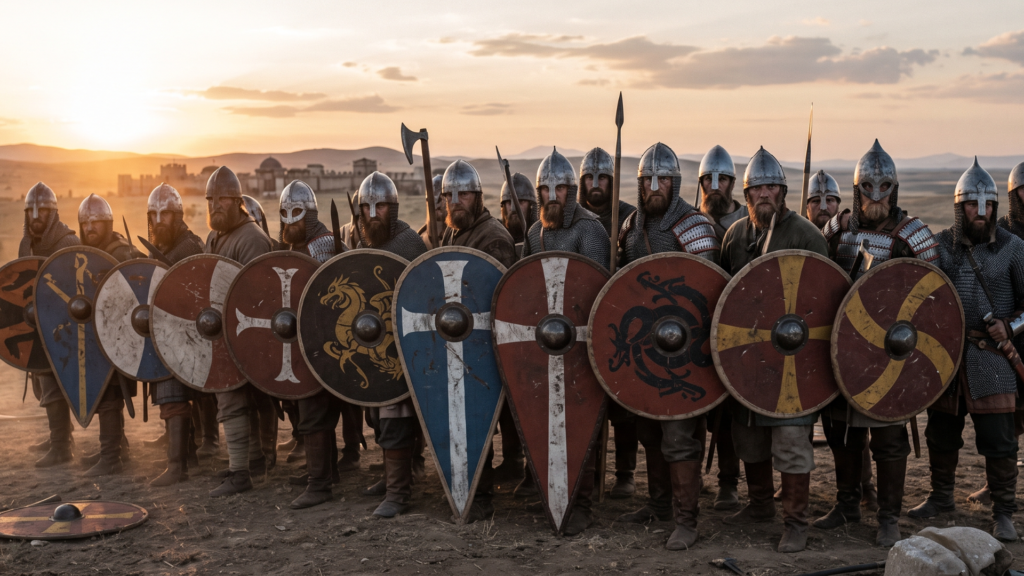 The Saxons of the Varangiam Guard